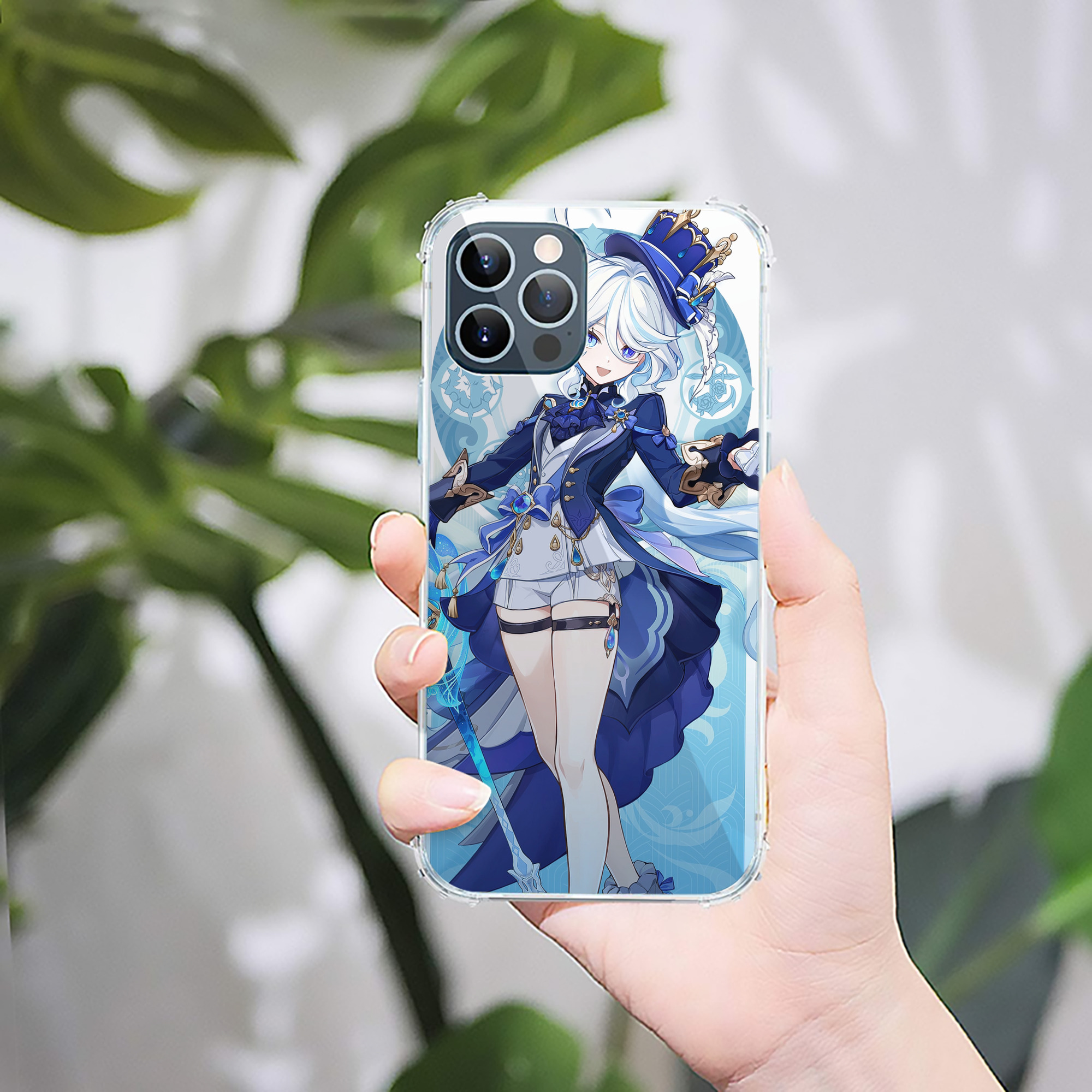 げんし神 genshin 【iPhone 12シリーズ対応】透明スマホケース（クリアソフトケース）